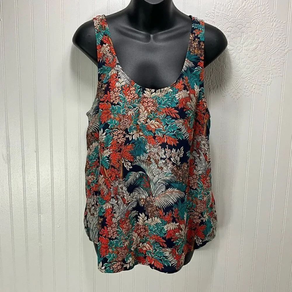 LUCKY BRAND 100% Silk Tank Top